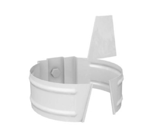 Держатель трубы D150 Полиэстер RAL9003 (саморез)