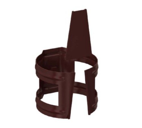 Держатель трубы D90 (на кирпич) GS Высокопрочный полиэстер двусторонний RAL8017