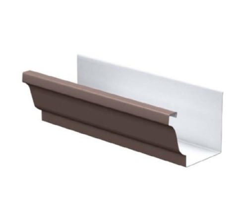 Желоб водосточный 120х86х3000 Пластизол RAL8017.