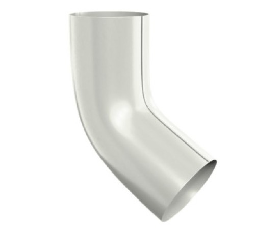 Колено сливное D100 Пластизол двухсторонний RAL9010