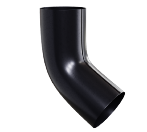 Колено трубы D100 Пурман двусторонний RAL9005