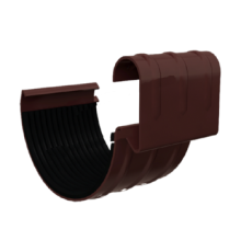 Соединитель желоба D125 GS Высокопрочный полиэстер двусторонний RAL8017