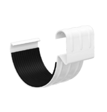 Соединитель желоба D125 GS Высокопрочный полиэстер двусторонний RAL9010