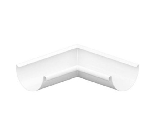 Угол желоба внутренний D125 Пластизол двухсторонний RAL9010