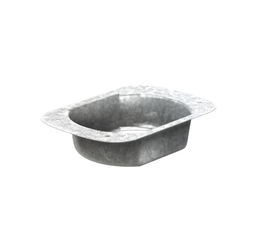 Воронка выпускная 76х102 Оцинкованный Без цвета