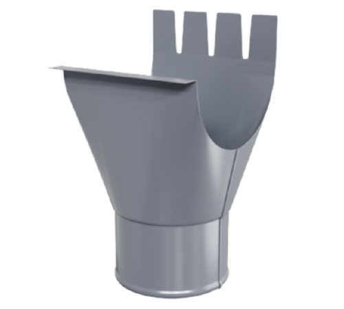 Воронка выпускная D125/100 Пластизол двухсторонний RAL7024