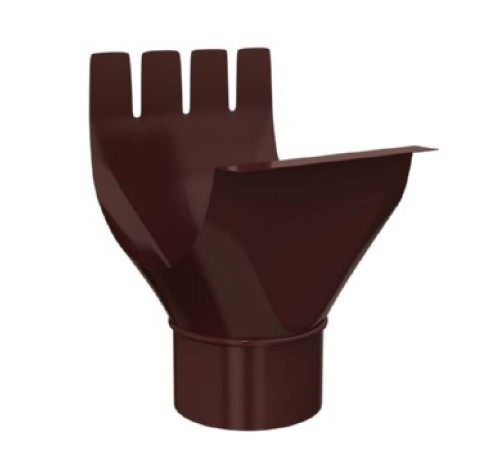 Воронка выпускная D125/90 GS Высокопрочный полиэстер двусторонний RAL8017