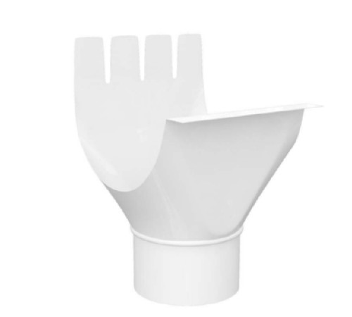 Воронка выпускная D125/90 GS Высокопрочный полиэстер двусторонний RAL9010