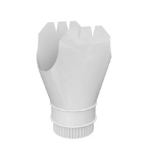 Воронка выпускная D185х150 Полиэстер RAL9003