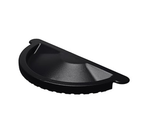 Заглушка желоба D125 Пурман двусторонний RAL9005