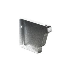 Заглушка желоба 120х86 правая Оцинкованный Без цвета