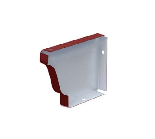Заглушка желоба 120х86 левая Полиэстер RAL3005