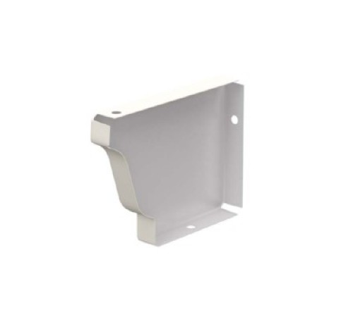 Заглушка желоба 120х86 левая Пластизол RAL9010