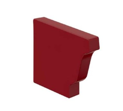 Заглушка желоба 120х86 правая Пластизол Р363