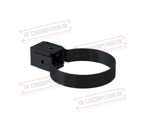 Хомут трубы Kliker ПВХ Premium графит инд.упак. RAL 7024