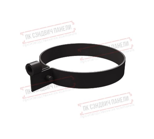 Хомут трубы ПВХ коричневый RR 32