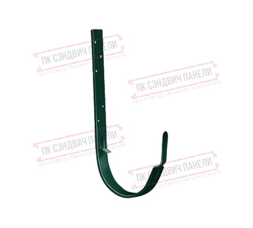 Кронштейн желоба ПВХ GL металлический зелёный RAL 6005 ШК