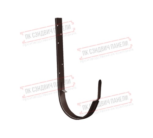 Кронштейн желоба ПВХ GL металлический шоколадный RAL 8017 ШК