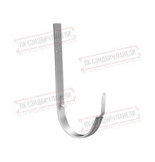 Кронштейн желоба ПВХ металлический белый