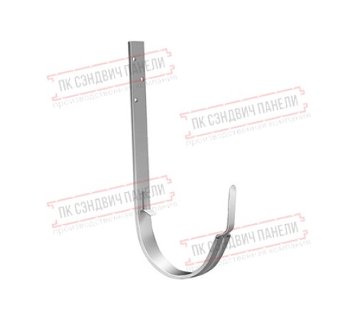 Кронштейн желоба ПВХ металлический белый ШК