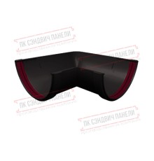 Угол желоба 90 град. универсальный ПВХ коричневый RR 32