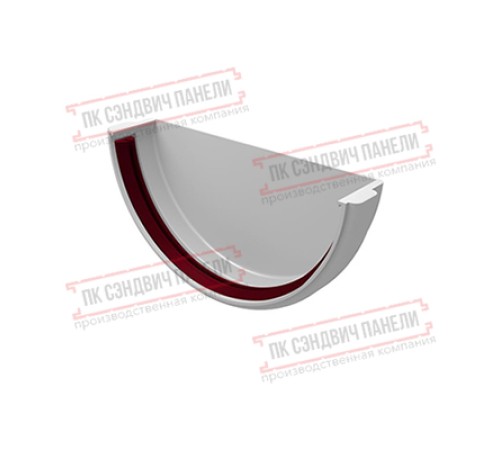 Заглушка желоба универсальная ПВХ белая