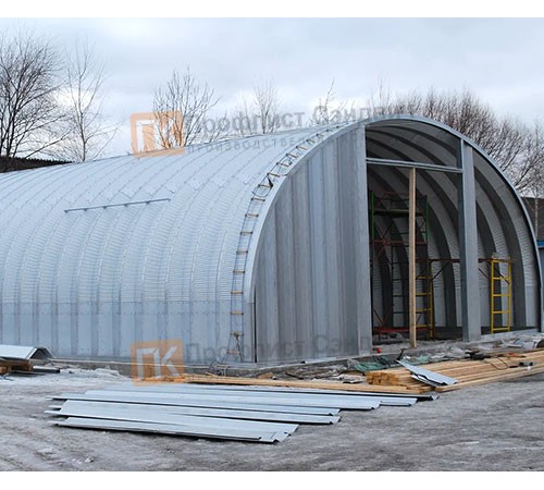 Сборно разборный ангар модель Q 13.7x5.1, 4.2x4.2, 4.0