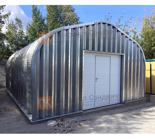 Сборно разборный ангар модель A 12.2x5.3, 3.6x3.6, 3.0