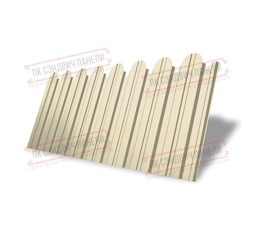 Профнастил фигурный С10 - 0,45 Окрас - Б, RAL 1015 светлая слоновая кость.