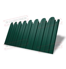 Профнастил фигурный С10 - 0,4 Окрас - Двухсторонний ПЭ с пленкой RAL 6005.