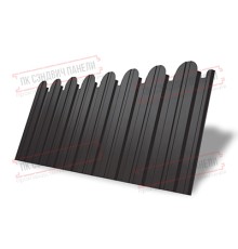 Профнастил фигурный С10 - 0,45 Окрас - А, ПЭ- с пленкой RR 32 темно-коричневый.