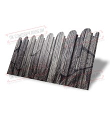 Профнастил фигурный С10 - 0,45 Окрас - Б, Print Elite King Stone.