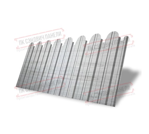 Профнастил фигурный С10 - 0,45 Окрас - Б, Print Elite Snow Wood.