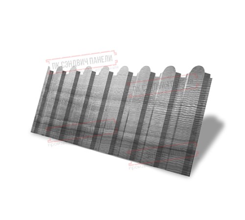 Профнастил фигурный С20 - 0,45 Окрас - А, Print Premium Silver Wood.