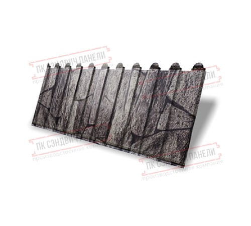 Профнастил фигурный C8 - 0,45 Print Elite King Stone.