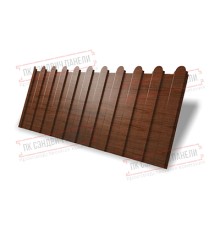 Профнастил фигурный C8 - 0,45 Print Premium Rowan.