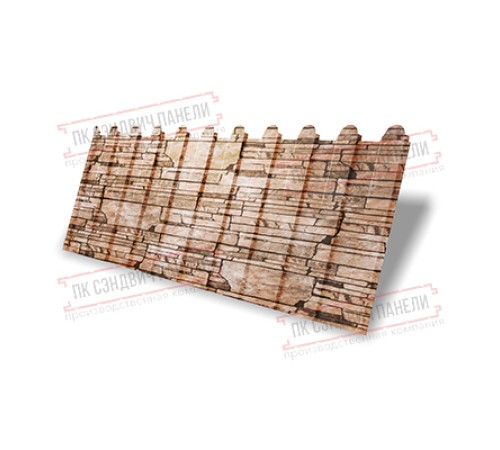 Профнастил фигурный C8 - 0,45 Print Elite Sand Stone.