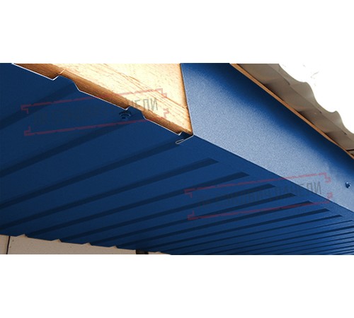 Планка карнизного свеса 200х30х2000 ПРМ-5005-0.5