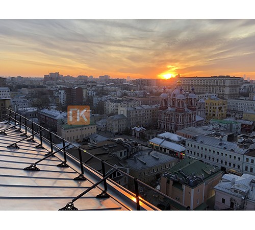 Ограждение кровли ХК универс H=600 L=2000мм (ТУ)