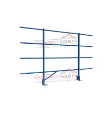 Ограждение кровли парапет сборное ZN H=1200мм L=2000мм с 2-я доп.трубами (ТУ)