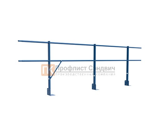 Ограждение кровли парапет сварное угловое H=900мм L=3000мм