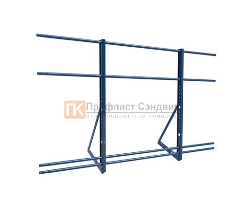 Ограждение кровли на фальц кровлю Эконом H=900мм L=2000мм со снегозадержанием