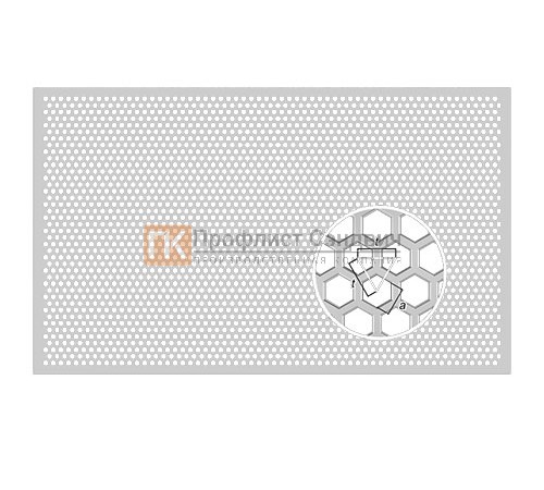 Перфорированный лист ХК(08ПС) Rv 2/3.5 1,0/1000/2000 ROLLED