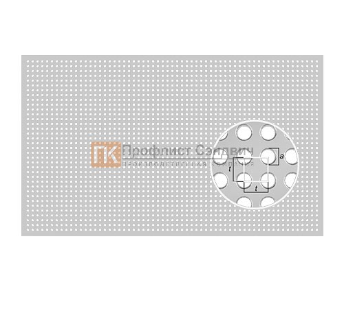 Перфорированный лист ZN(08ПС) Rv 6/10 0,7/1000/2000 ROLLED