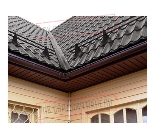 Планка ендовы верхняя простая 145х145х2000 Полиэстер RR32-0.45