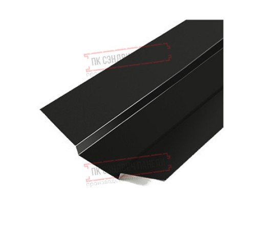 Планка ендовы верхняя 76х76х2000 Viking Ral9005-0.45