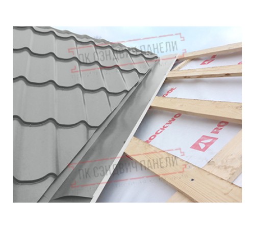 Планка ендовы нижняя 298х298х2000 Полиэстер Ral9006-0.45