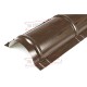 Планка конька круглого R110х2000 ECOSTEEL-МореныйДуб-0.5