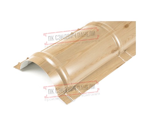 Планка конька круглого R110х2000 ECOSTEEL_MA-Сосна-0.5