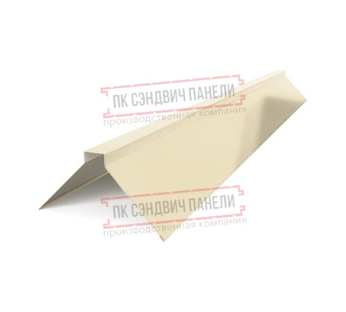 Планка конька плоского 120х120х2000 ПЭ-1015-0.45